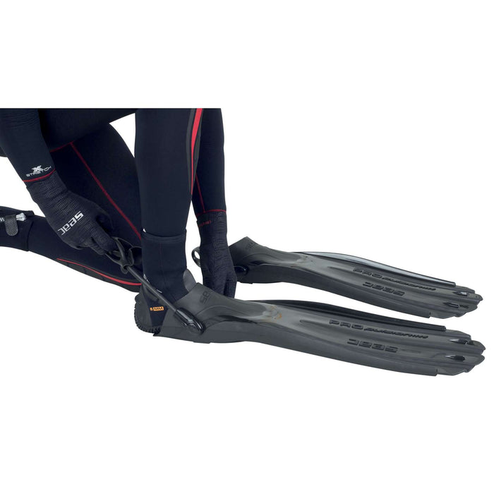 Palmes de plongée Propulsion S Noires S-M ~ 37-39 Seac 71-43N-S-M
