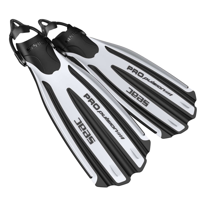 Palmes de plongée Propulsion S Blanc S-M ~ 37-39 Seac 71-43W-S-M