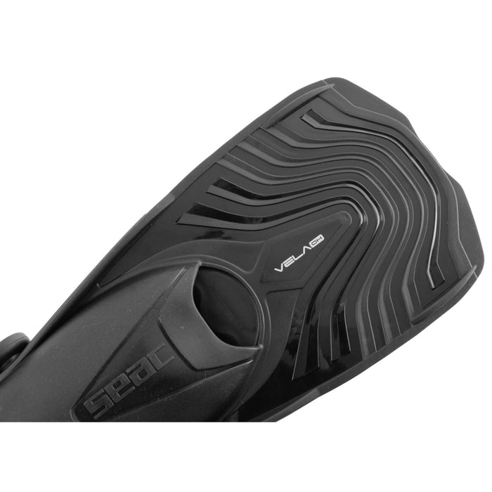 Palmes de snorkeling Vela Oh Noires Taille L-XL ~ 45-47 Seac 71-47N-L-XL