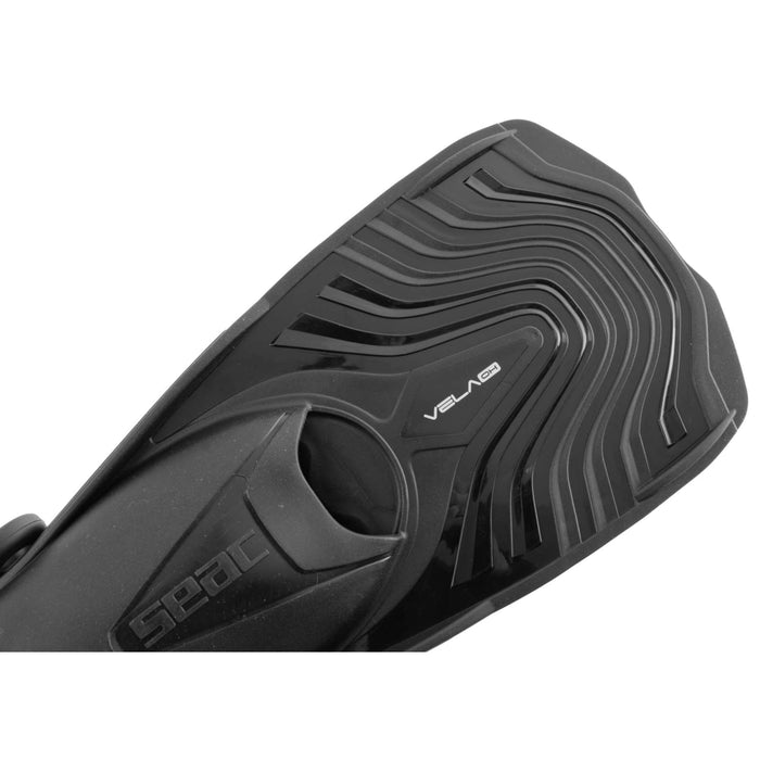 Palmes de snorkeling Vela Oh Noires Taille S-M ~ 39-41 Seac 71-47N-S-M