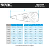 Palmes de snorkeling Azzurra Bleu-Clair 40-41 Seac 71-54AZ-40-41