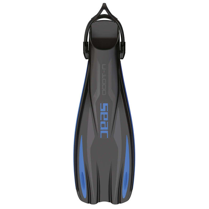Palmes de plongée U-1000 Bleues L-XL ~ 43-45 Seac 71-55B-L-XL
