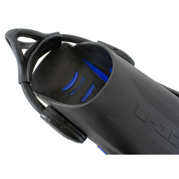Palmes de plongée U-1000 Bleues L-XL ~ 43-45 Seac 71-55B-L-XL