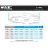 Palmes de plongée U-1000 Noires L-XL ~ 43-45 Seac 71-55N-L-XL