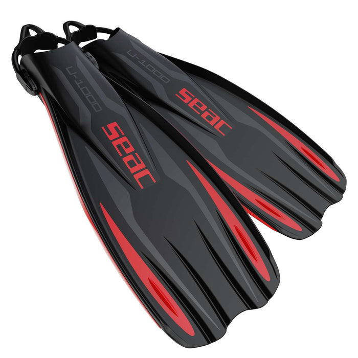 Palmes de plongée U-1000 Rouges XS-S ~ 34-36 Seac 71-55R-XS-S