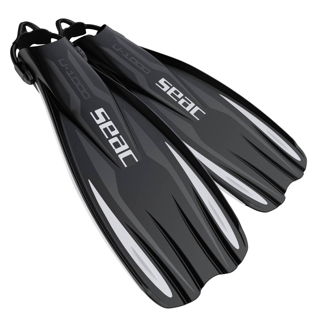 Palmes de plongée U-1000 Blanches M-L ~ 40-42 Seac 71-55W-M-L