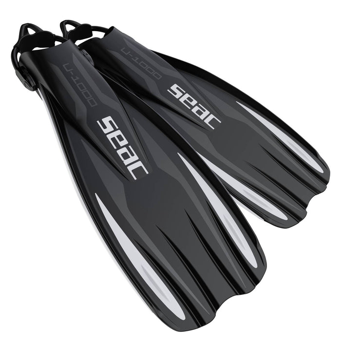Palmes de plongée U-1000 Blanches M-L ~ 40-42 Seac 71-55W-M-L