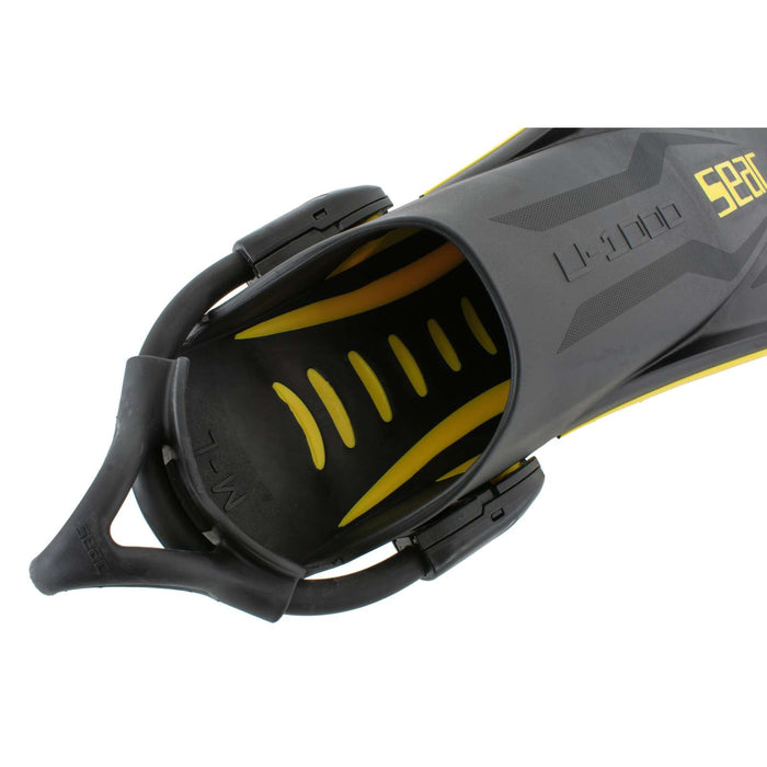 Palmes de plongée U-1000 Jaunes L-XL ~ 43-45 Seac 71-55Y-L-XL