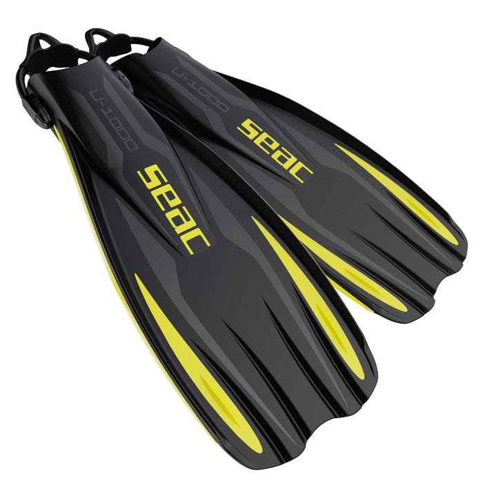 Palmes de plongée U-1000 Jaunes XL-XXL ~ 46-48 Seac 71-55Y-XL-XXL