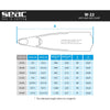 Palmes de chasse sous-marine et de plongée W-22 Noir 41-42 Seac 71-59N-41-42