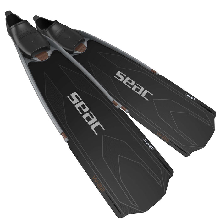 Palmes de Pêche en Apnée et de Spearfishing W-22 Noir-Rouge 39-40 Seac 71-59NR-39-40