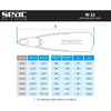Palmes de Pêche en Apnée et de Spearfishing W-22 Noir-Rouge 47-48 Seac 71-59NR-47-48