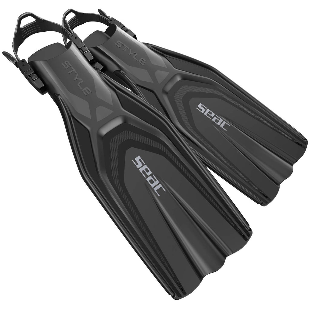 Palmes de plongée Style Noir L-XL ~ 45-47 Seac 71-61N-L-XL