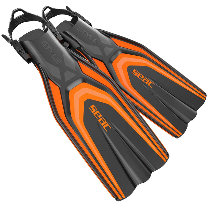 Palmes de plongée Style Orange S-M ~ 39-41 Seac 71-61O-S-M
