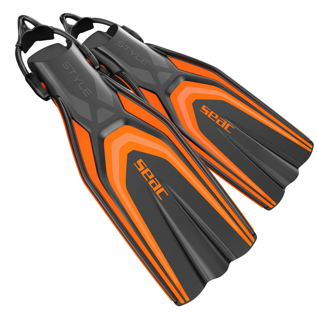 Palmes de plongée Style S Orange S-M ~ 39-41 Seac 71-62O-S-M