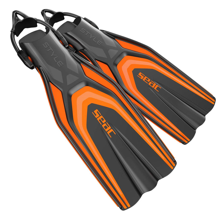 Palmes de plongée Style S Orange S-M ~ 39-41 Seac 71-62O-S-M