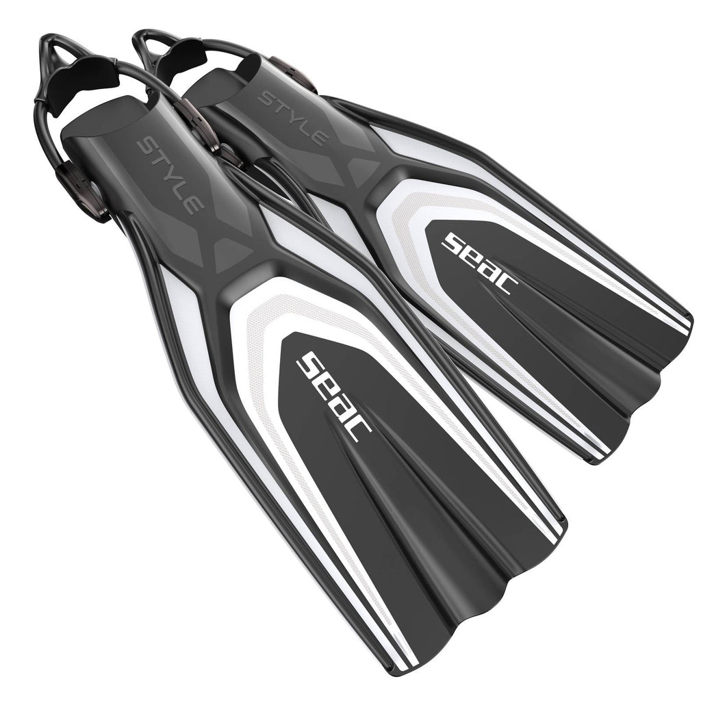 Palmes de plongée Style S Blanc M-L ~ 42-43 Seac 71-62W-M-L