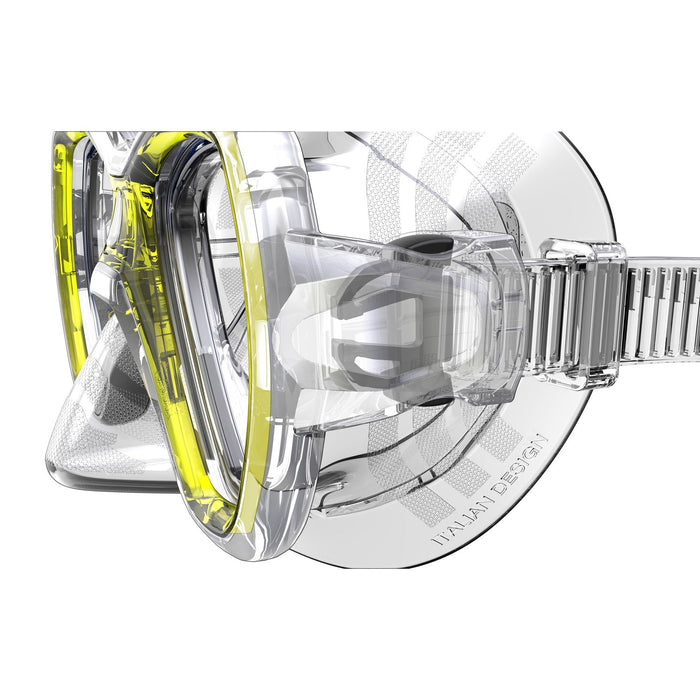 Masque de snorkeling Elba Md Clear-Jaune Seac 75-42Y-SKL