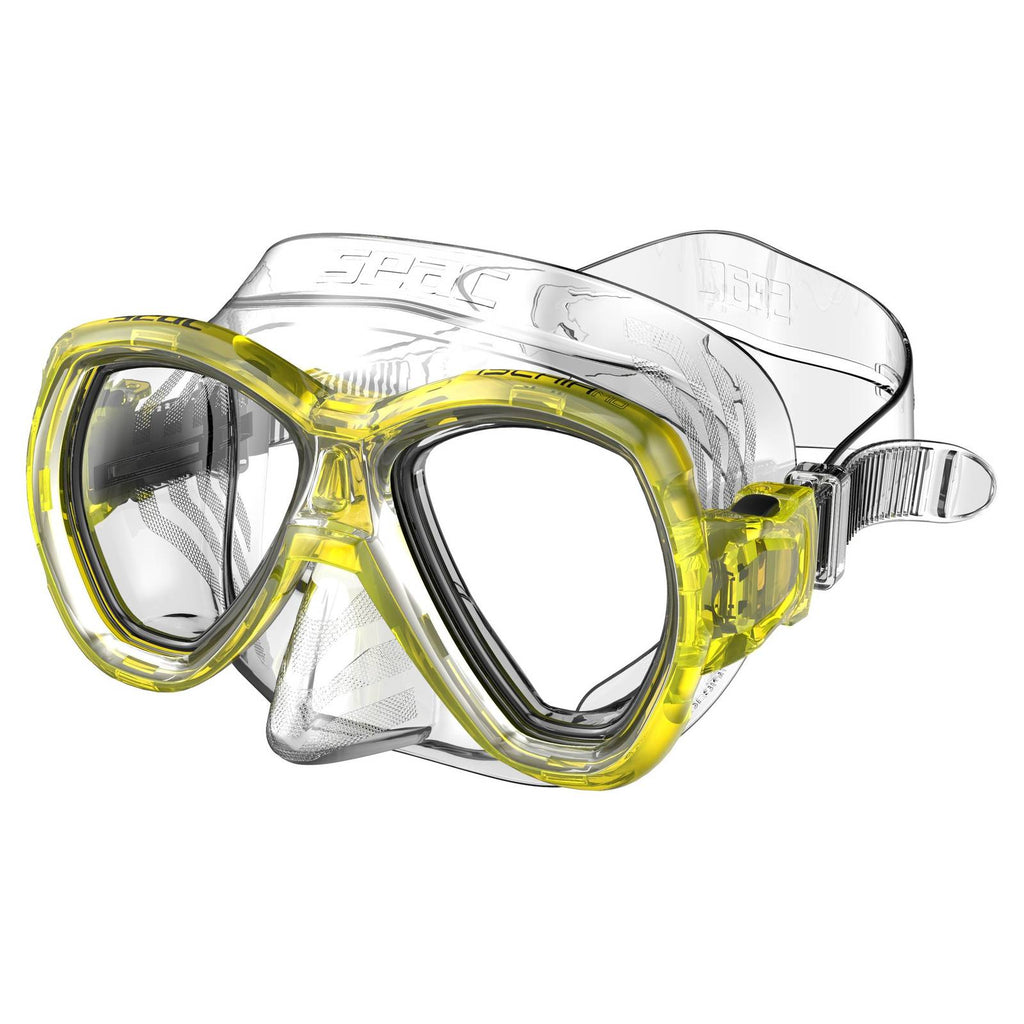 Masque de snorkeling Ischia Md Clear-Jaune Seac 75-44Y