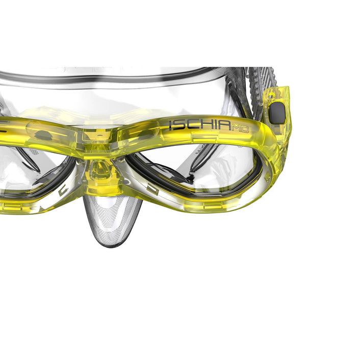 Masque de snorkeling Ischia Md Clear-Jaune Seac 75-44Y