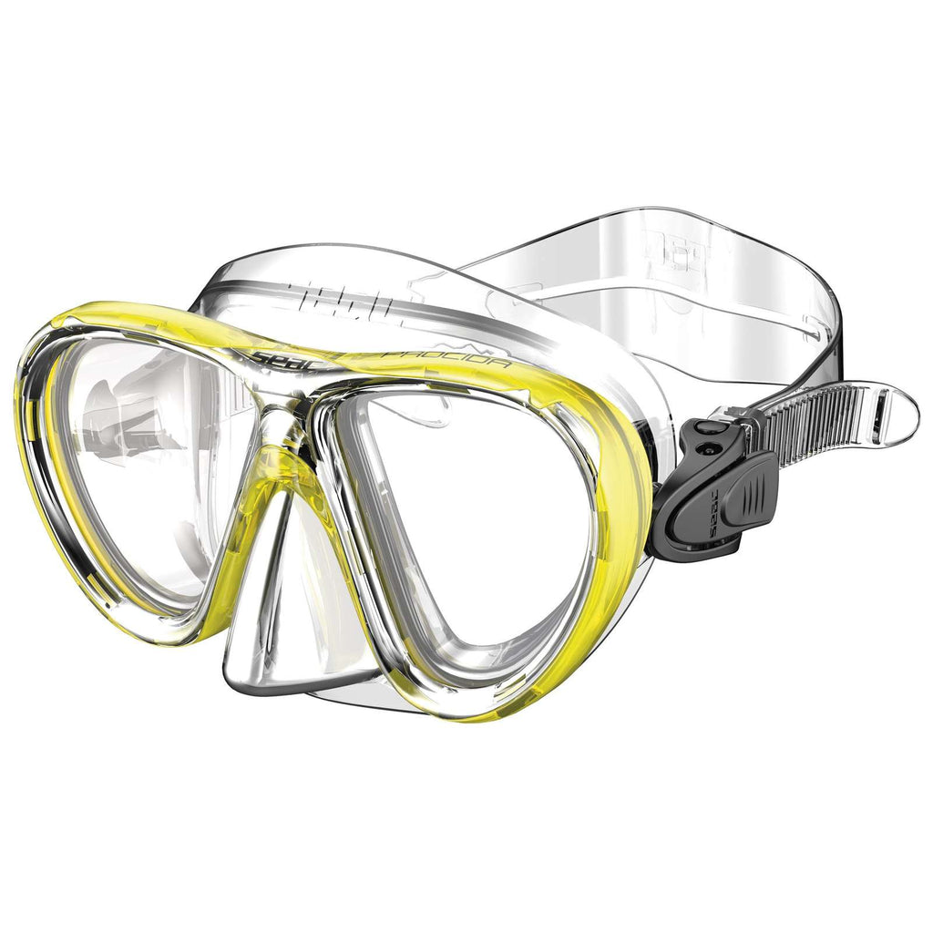 Masque de snorkeling Procida Slt Clear-Jaune Seac 75-46Y