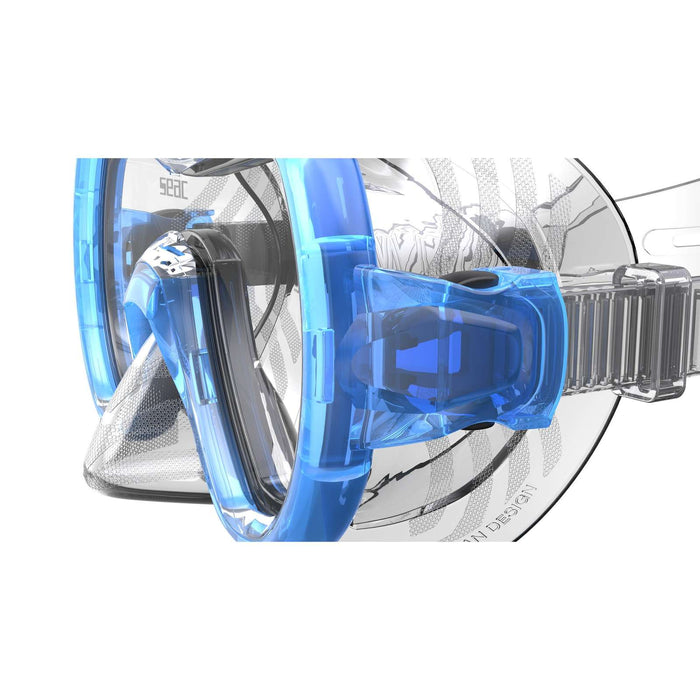 Masque de snorkeling Panarea Md Clear-Bleu Seac 75-50B
