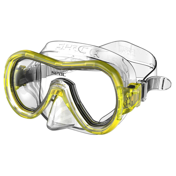 Masque de snorkeling Panarea Md Clear-Jaune Seac 75-50Y
