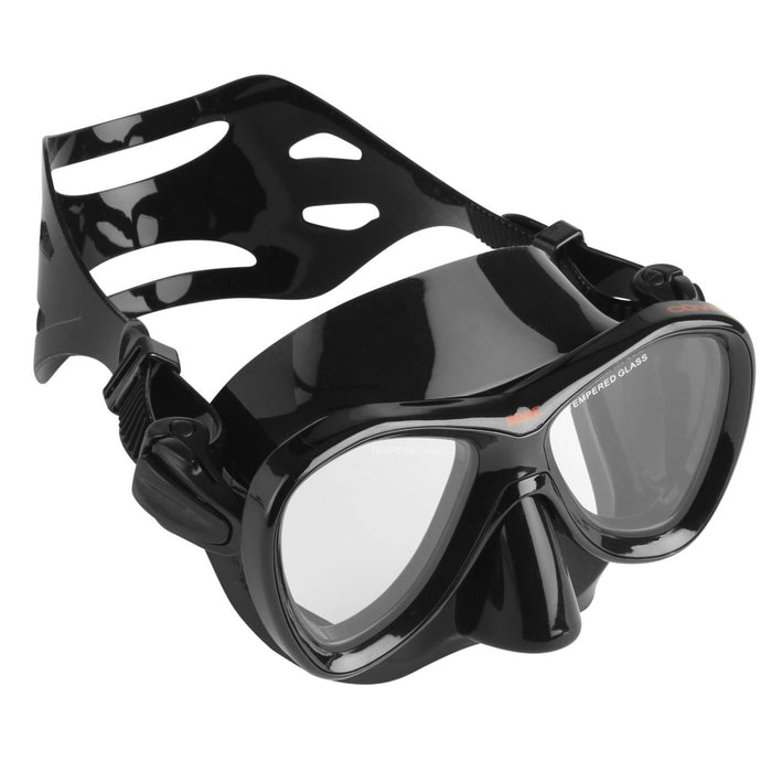 Masque de Pêche en Apnée et Spearfishing Cove Noir-Rouge Seac 75-58N-SBL