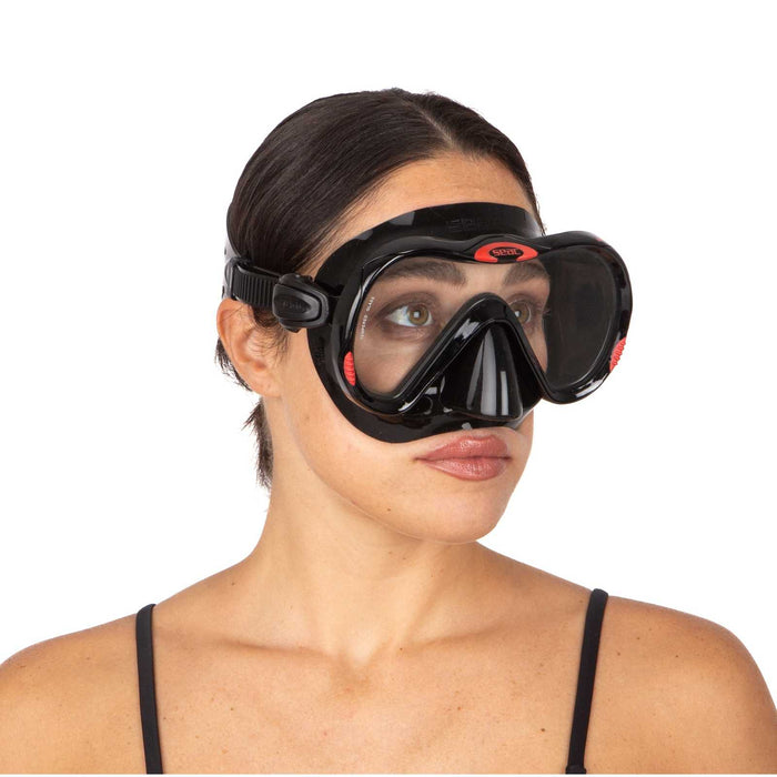 Masque de plongée Boss Noir-Rouge Seac 75-5NR-SBL