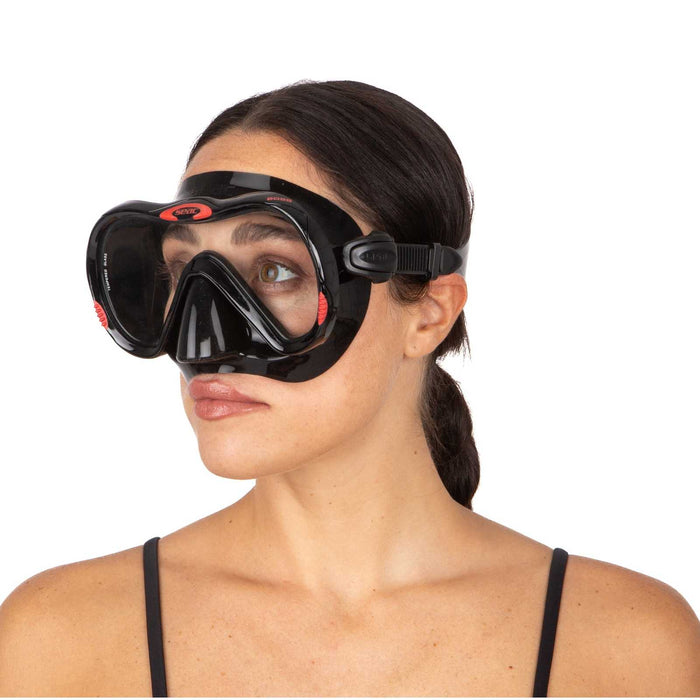 Masque de plongée Boss Noir-Rouge Seac 75-5NR-SBL