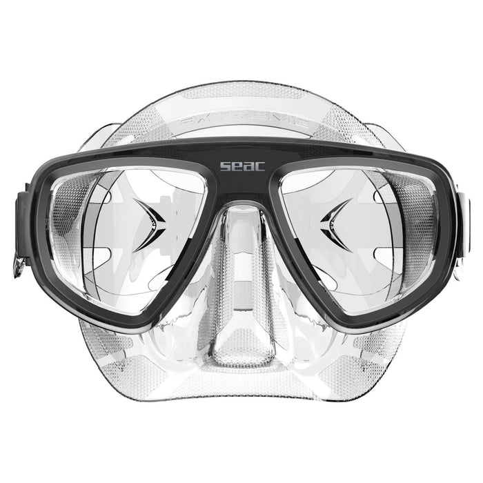 Masque de snorkeling plongée Extreme 50 Clear-Noir Seac 75-65N-SKL