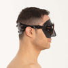 Masque de snorkeling plongée Extreme 50 Noir-Rouge Seac 75-65NR-SBL