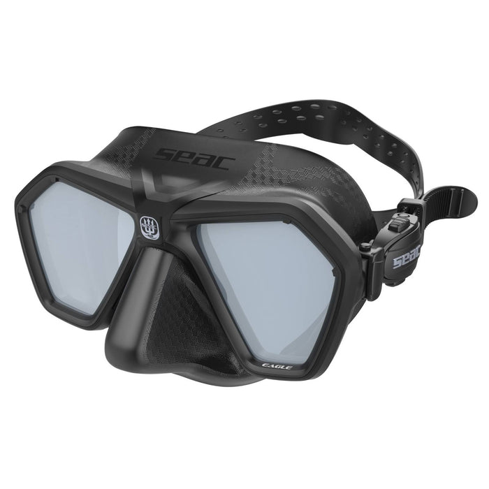 Masque de freediving et de spearfishing Eagle Miroir Argenté Noir Seac 75-66NS-SBL-LS