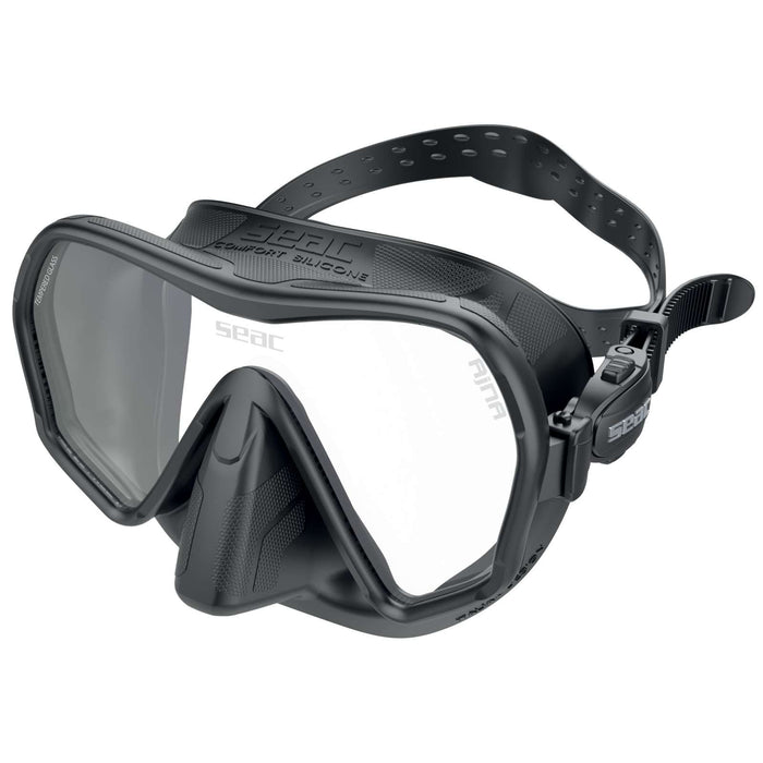 Masque de plongée Ajna Noir-Noir Seac 75-67N-SBL