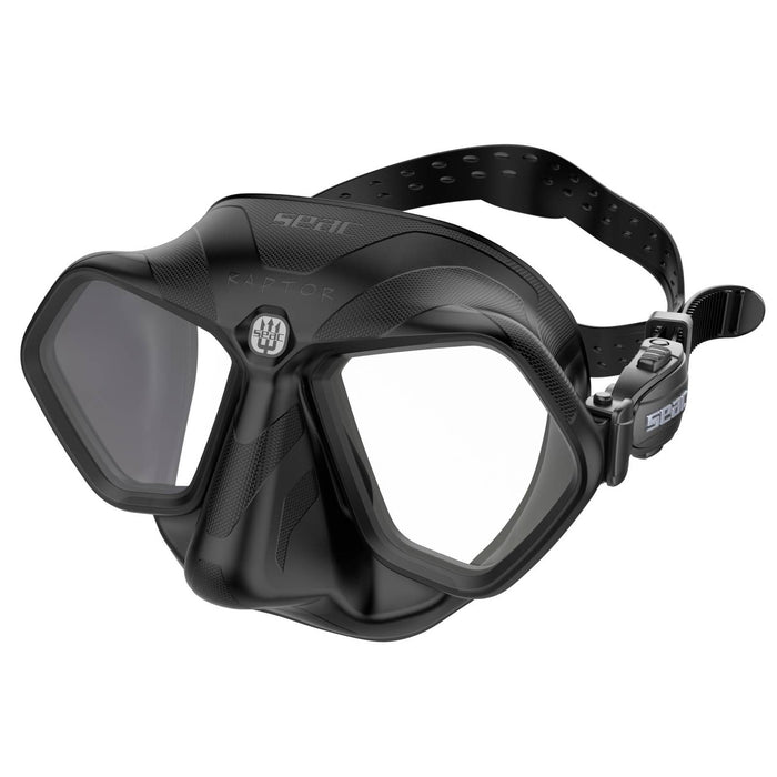 Masque de plongée et de chasse sous-marine Raptor Noir Seac 75-68N-SBL