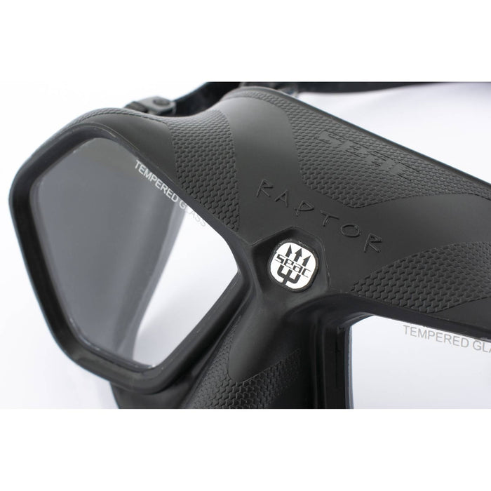Masque de plongée et de chasse sous-marine Raptor Noir Seac 75-68N-SBL