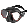 Masque de plongée et de chasse sous-marine Raptor Noir-Rouge Seac 75-68R-SBL