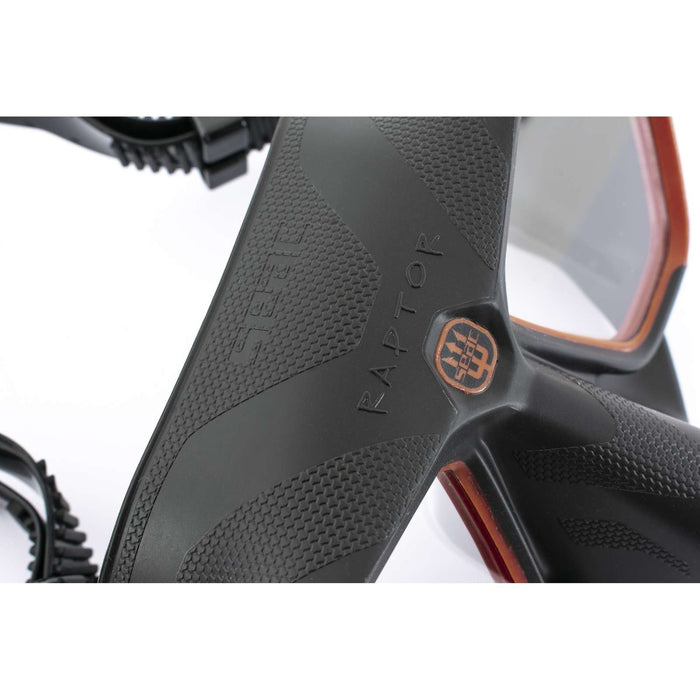 Masque de plongée et de chasse sous-marine Raptor Noir-Rouge Seac 75-68R-SBL