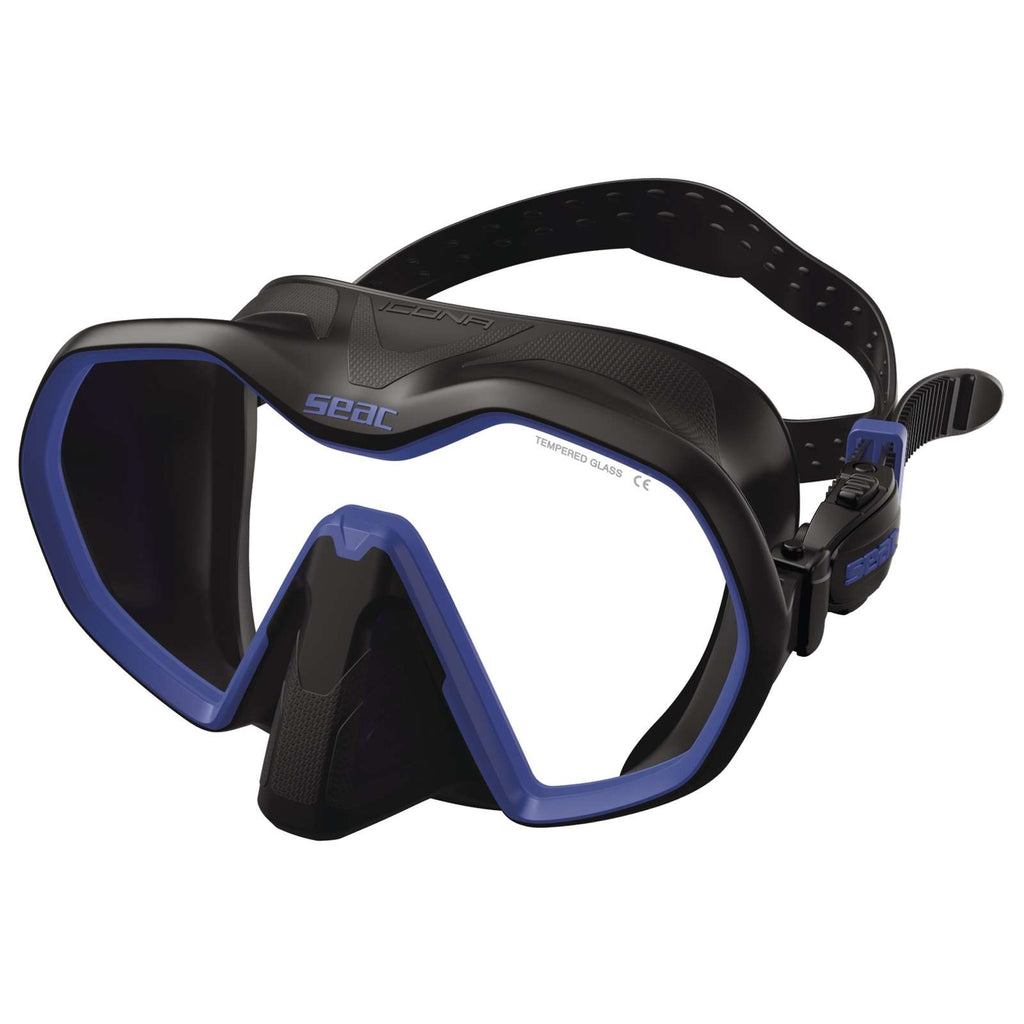 Masque de plongée Icona Noir-Bleu Seac 75-69NB-SBL