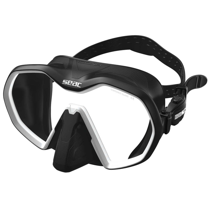 Masque de plongée Icona Noir-Blanc Seac 75-69W-SBL