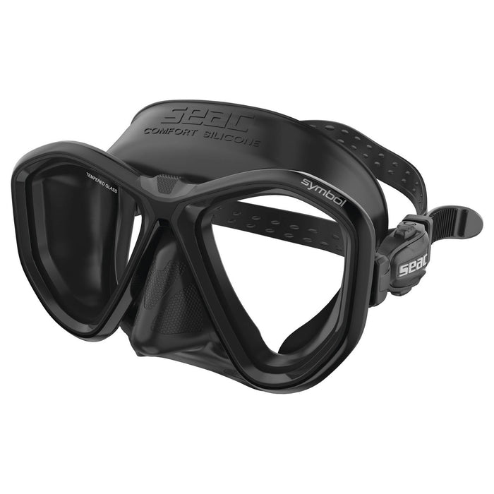 Masque de plongée Symbol Ajustement Asiatique Noir-Noir Seac 75-72N-SBL