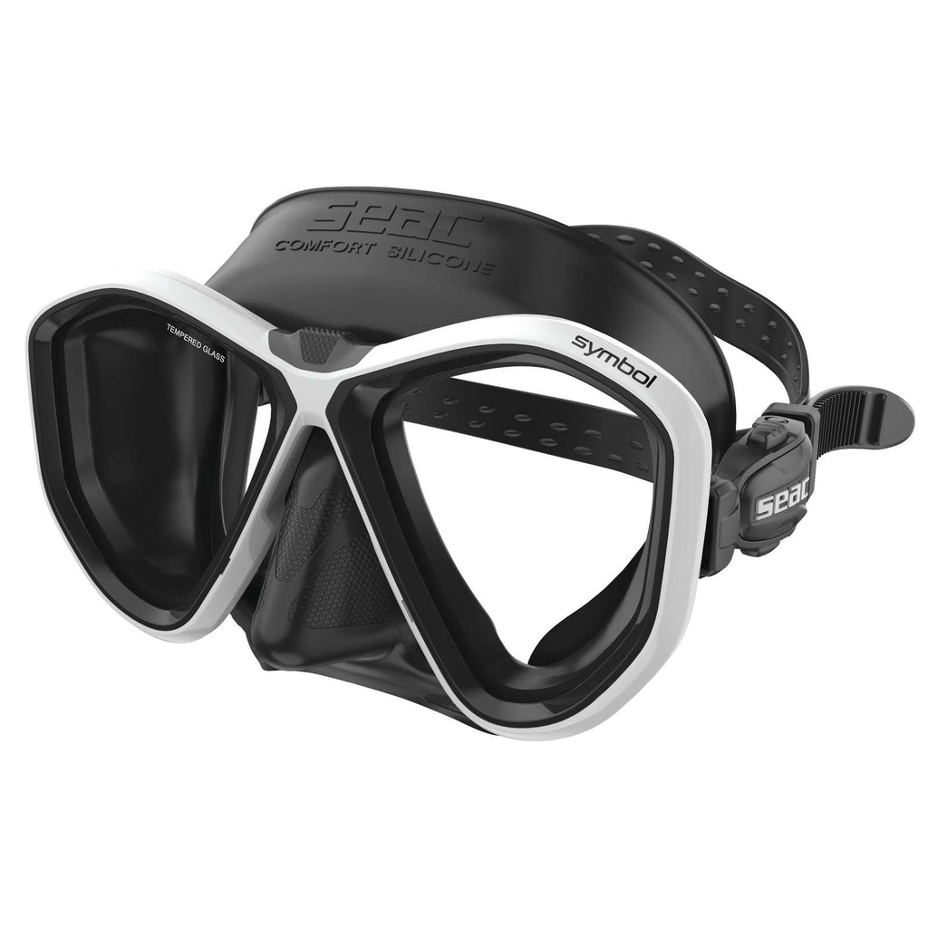 Masque de plongée Symbol Ajustement Asiatique Noir-Blanc Seac 75-72W-SBL