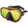 Masque de plongée Appeal Lentilles Miroir Noir-Orange Seac 75-73O-SBL-LS