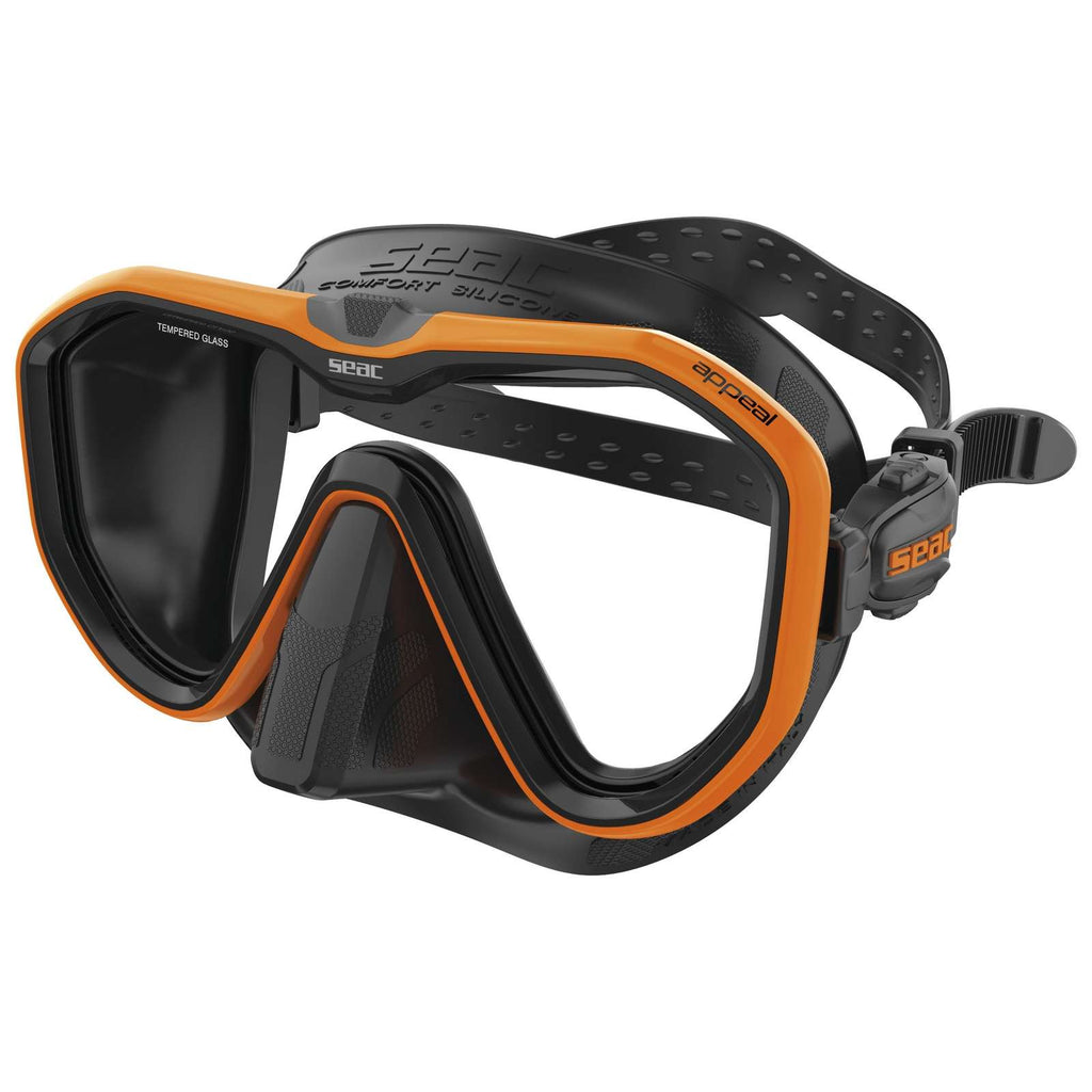 Masque de plongée Appeal Noir-Orange Seac 75-73O-SBL