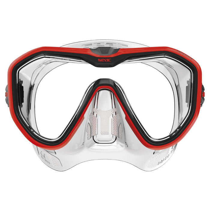 Masque de plongée Appeal Transparent-Rouge Seac 75-73R-SKL