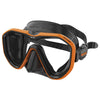 Masque de plongée Appeal Ajustement Asiatique Noir-Orange Seac 75-75O-SBL