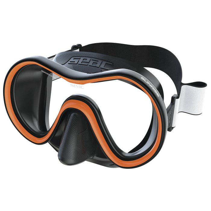 Masque de plongée Sunrise Noir-Orange Seac 75-78B-SKL