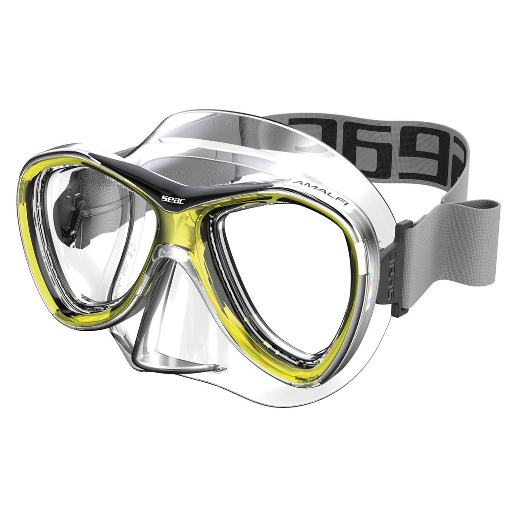 Masque de snorkeling Amalfi Jaune Seac 75-79Y-SKL