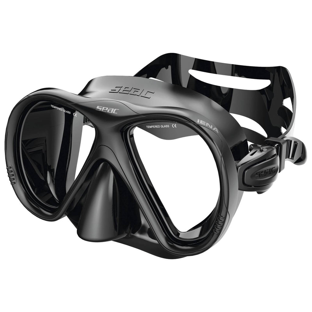 Masque de plongée et snorkeling Iena Noir-Argent Seac 75-8NS-SBL