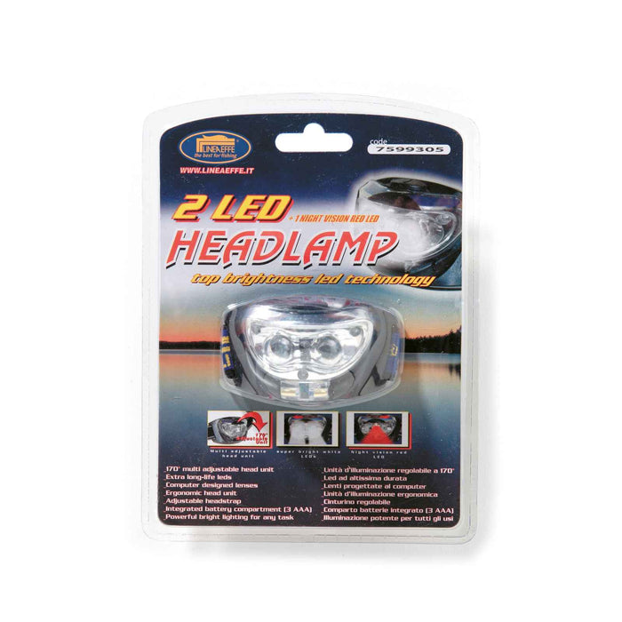 Lamp head avec lumière rouge 2 Led Lineaeffe 7599305